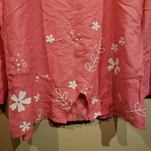 Misslook Womens  2XL Pink Long Sleeve Blouse - Picture 4 of 8